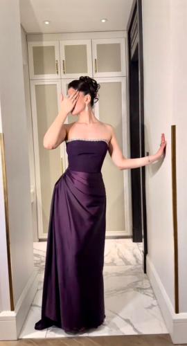 فستان سهره قماش تفته مع دانتيل مع باربي