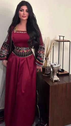 فساتين وجلابيات جنوبية وشمالية سهرة قماش تفته ناعم مع بشت