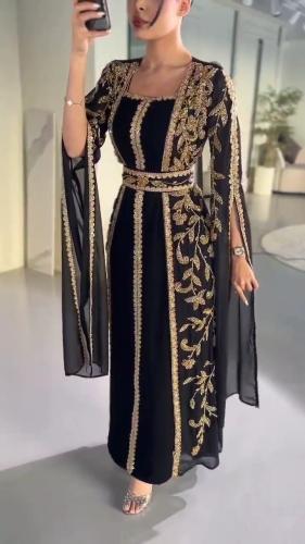 فستان نسائي سهره قماش شيفون مبطن باربي