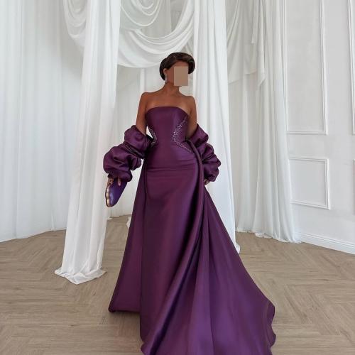 فستان نسائيه ملكة قماش ميكادو