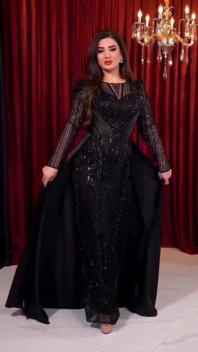 فستان الجوهرة قماش شك مع تفته لماع