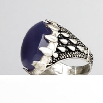 خاتم فضة رجالي مع احجار كريمة وعقيق خواتم رجاليه فضه إيطالي خالص عيار925 مع حجر كريم او مع عقيق