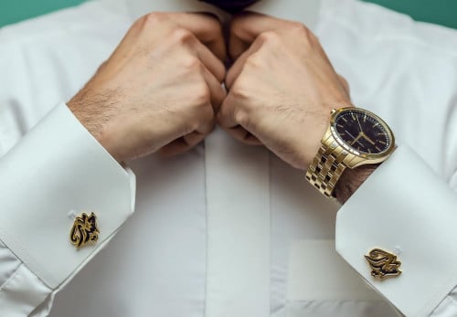 كبك مبطن بلونين بالاسم تصميم رجالي حسب الطلب