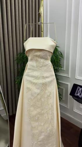 فستان سهره قماش ميكادو