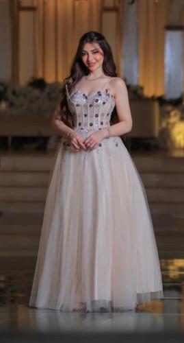 فستان سهره قماش تل