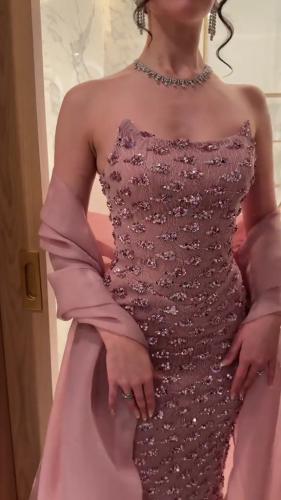 فساتين سهرة باربي مع اورجنزا