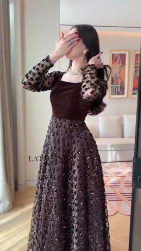 فساتين سهرة تفته مع جوخ