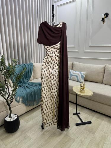 فستان سهره شيفون جورجيت