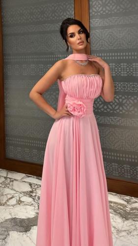 فستان سهره شيفون جورجيت