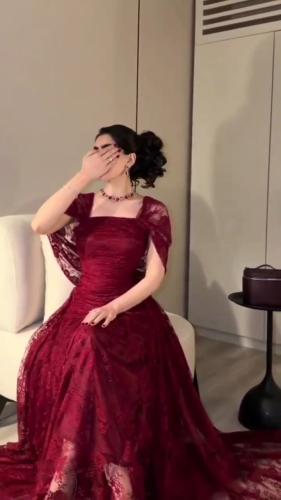 فساتين سهرة قماش دانتيل