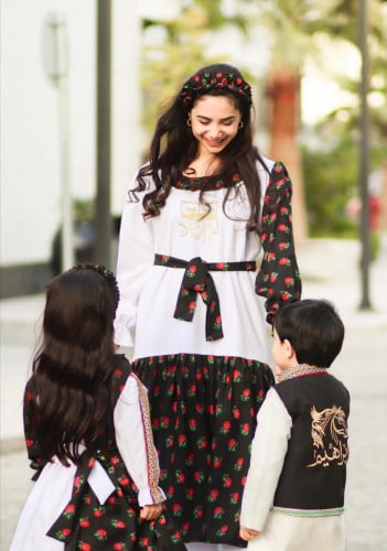 فستان شالكي نسائي  بالاسم مع رطبة فساتين وازياء رمضان