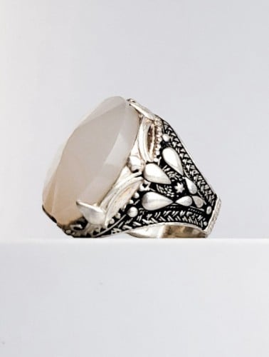 خاتم فضة رجالي مع احجار كريمة وعقيق خواتم رجاليه فضه إيطالي خالص عيار925 مع حجر كريم او مع عقيق