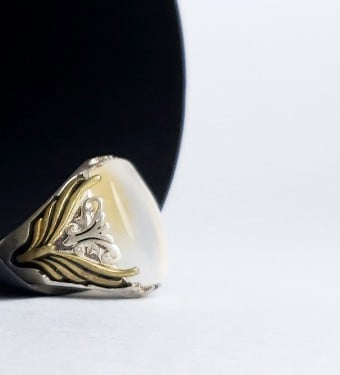 خاتم فضة رجالي مع احجار كريمة وعقيق خواتم رجاليه فضه إيطالي خالص عيار925 مع حجر كريم او مع عقيق