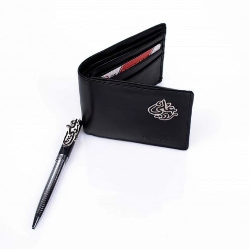 طقم هدايا رجالية بتصميم حسب طلبك بوك مع قلم