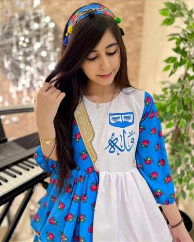 فستان شالكي نسائي بالاسم مع ربطة فساتين وازياء رمضان