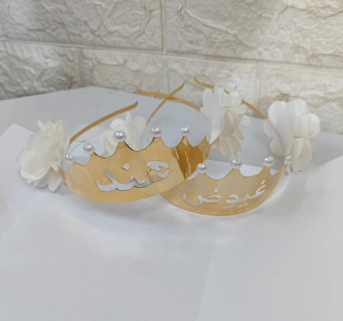 طوق بناتي اطفال بالاسم