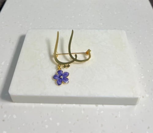 بروش وردة بناتي بالاسم