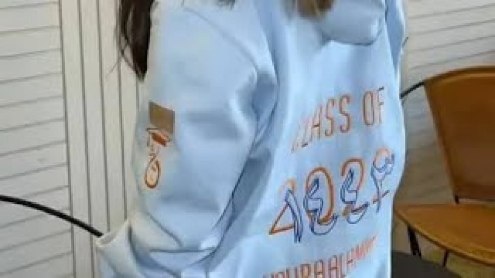 بلوفر تخرج رجالي نسائ بالاسم وعام التخرج تطريز