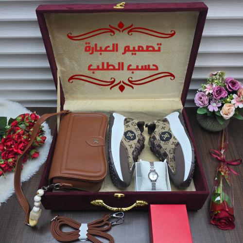 بكس شوزات وشنط ماركة لويس فيتون LUIS VINTON مع توابع الماركة