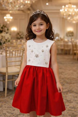 فساتين بناتي باربي مطرز بزركون