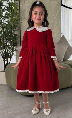 فساتين بناتي قماش اورجنزا