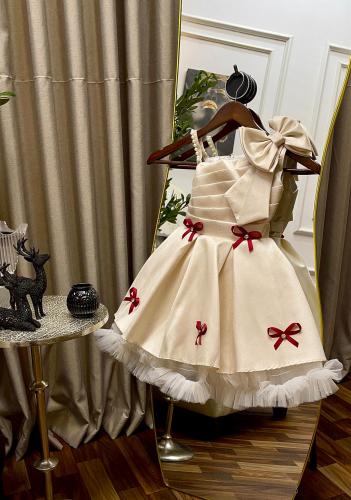 فساتين بناتي قماش ميكادو