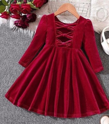 فساتين بناتي قماش مخمل