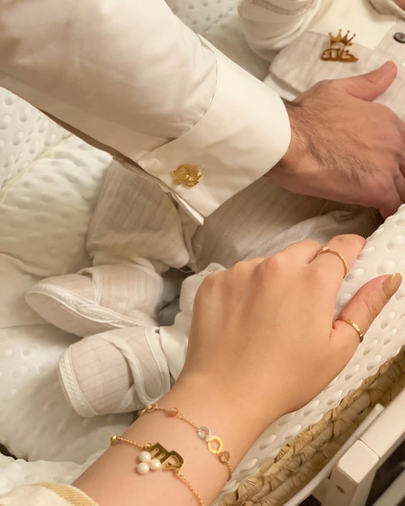 بروش اطفال بالاسم مع الزركون