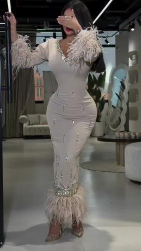 فستان نسائي سهره قماش باربي