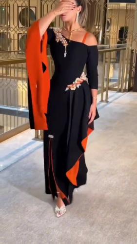 فستان الانيقة سهرة قماش باربي