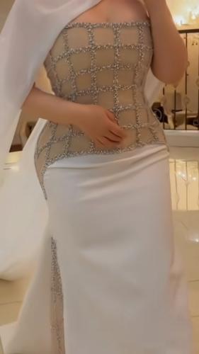 فستان سهرة باربي مع شيفون