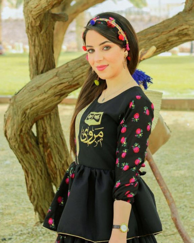 فستان شالكي نسائي  بالاسم مع رطبة فساتين وازياء رمضان