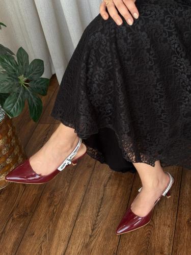 كعب شانيل كعب ماركة CHANNEL مع توابع الماركة