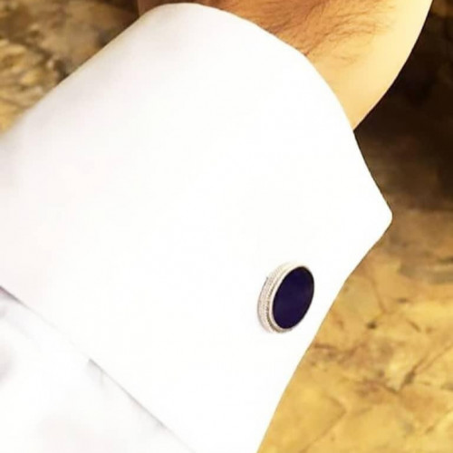 كبك  فضة خالص بالاسم مع عقيق تفصيل حسب الطلب فضة إيطالي خالص عيار 925 مع نحت الاسم على حجر الاونكس