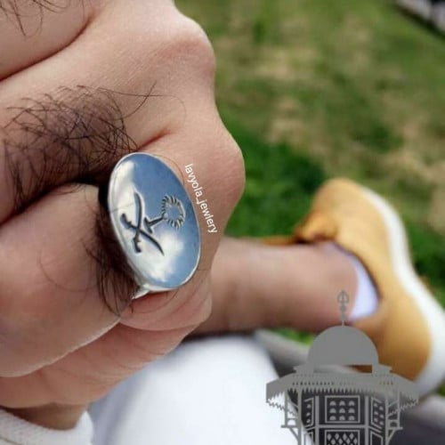 خاتم ملكي فضة صب خاتم رجالي ملكي فضة إيطالي خالص ع...