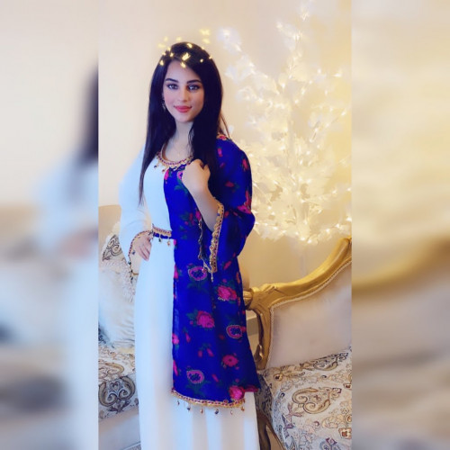 فستان شالكي نسائي  بالاسم مع رطبة فساتين وازياء رمضان