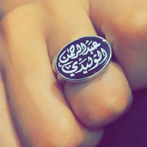 خواتم رجالي ملكي فضة إيطالي خالص عيار 925 مع نحت ا...