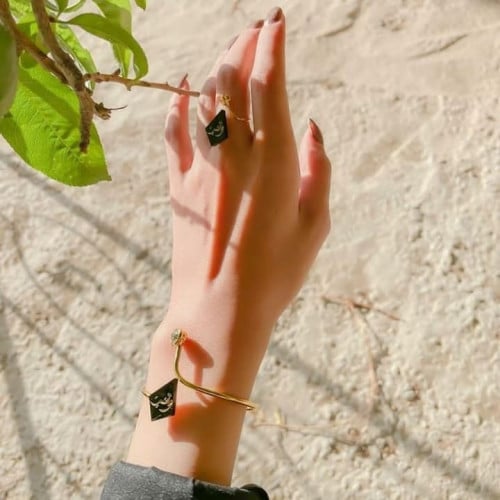 اسوارة مع خاتم  بتصميم حسب الطلب