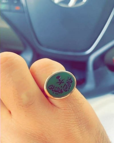 خواتم رجالي ملكي فضة إيطالي خالص عيار 925 مع نحت ا...