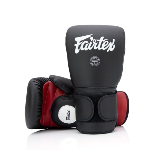 Fairtex Coach Sparring Gloves- Black/Red  BGV13