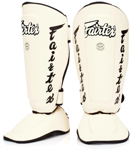 Detachable In-Step Shin Pads (Twister)- SP7- White