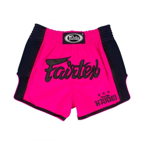 FAIRTEX - PINK SLIM CUT MUAY THAI BOXING SHORTS (BS1714)