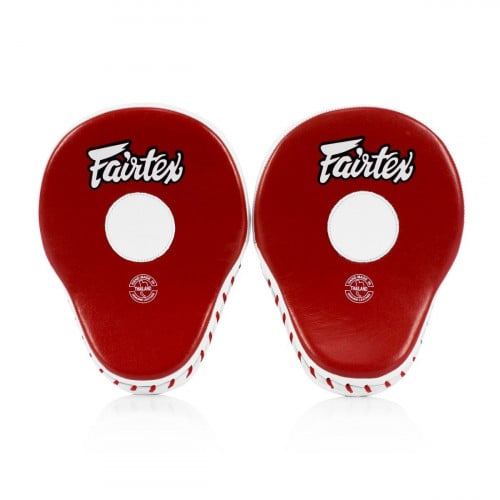 FAIRTEX - CURVED FOCUS MITTS- Red/White  (FMV9)