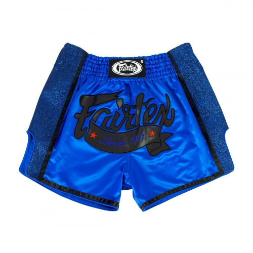 FAIRTEX ROYAL BLUE SLIM CUT MUAY THAI BOXING SHORTS (BS1702)