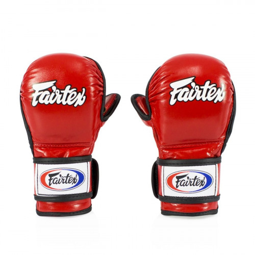 FAIRTEX - DOUBLE WRIST WRAP CLOSURE MMA SPARRRING GLOVES (FGV15) - BLACK