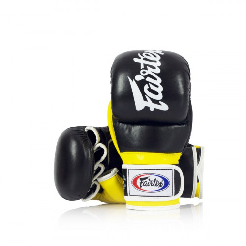 Fairtex Gloves MMA FGV18 -Black/Yellow Super Sparring