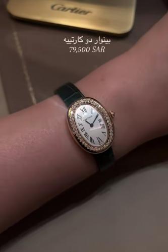 ساعات كارتير نسائية جلد بطارية درجة أولى