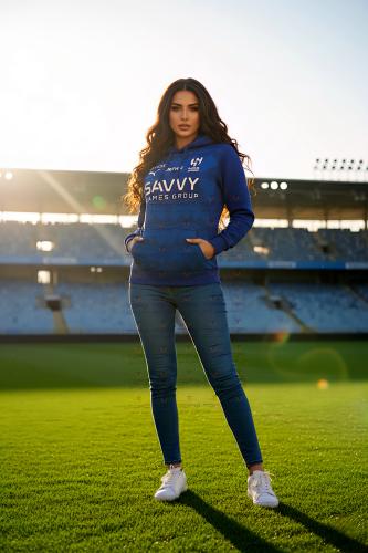 بلوفر شتوي بشعار نادي الهلا متجر تدفق