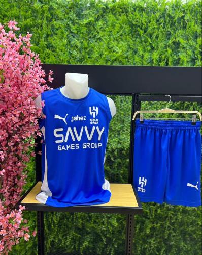 طقم تمارين الهلال كت الجديد لون أسود مقاس رجالي ول...