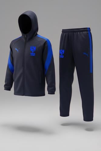 طقم نادي الهلال بلوفر رمادي متجر تدفق